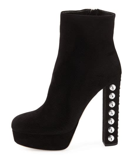 miu miu crystal heel boots|Miu Miu Crystal.